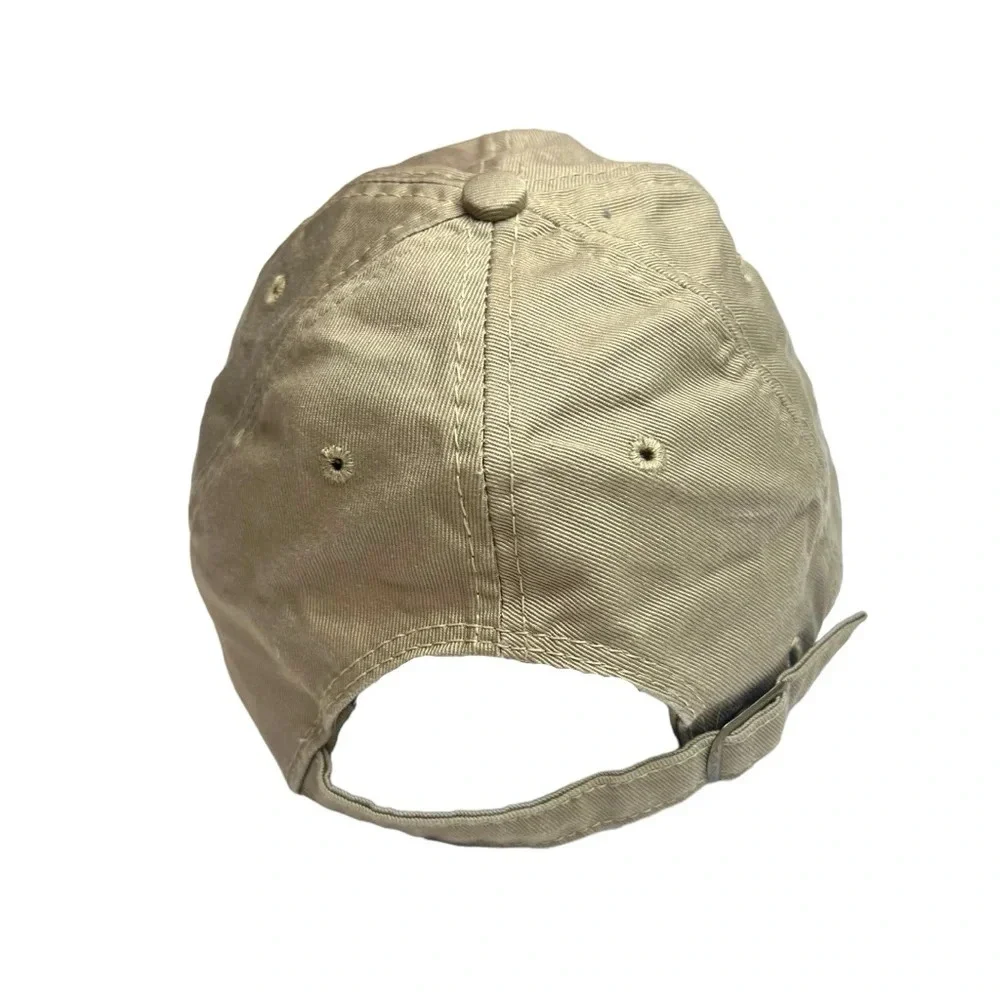 American Needle Masters Golf Hat Vintage Made in USA Khaki Adjustable‎ Ball Cap